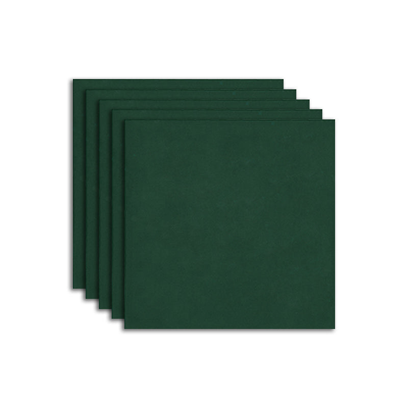 Matte Singular Tile Ceramic Square Shape Singular Tile for Bathroom Green Clearhalo 'Floor Tiles & Wall Tiles' 'floor_tiles_wall_tiles' 'Flooring 'Home Improvement' 'home_improvement' 'home_improvement_floor_tiles_wall_tiles' Walls and Ceiling' 7368885