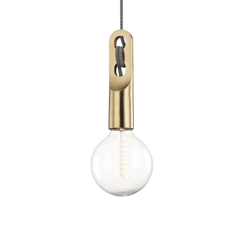 Gold Bulb Shape Suspension Light Vintage 1 Light Clear Glass Pendant Lamp with Hanging Rope Clearhalo 'Ceiling Lights' 'Glass shade' 'Glass' 'Modern Pendants' 'Modern' 'Pendant Lights' 'Pendants' Lighting' 736962