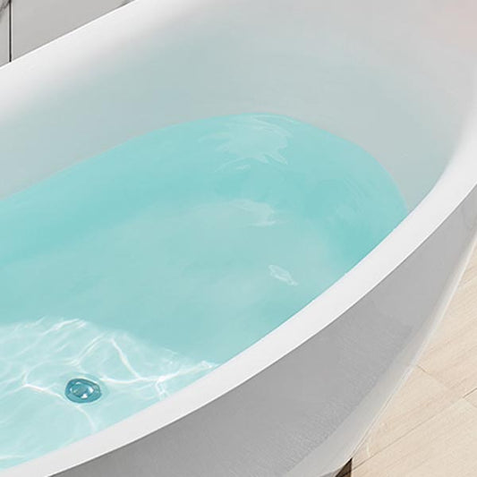 Modern Oval Freestanding Bathtub Acrylic Soaking White Center Bath Clearhalo 'Bathroom Remodel & Bathroom Fixtures' 'Bathtubs' 'Home Improvement' 'home_improvement' 'home_improvement_bathtubs' 'Showers & Bathtubs' 7369704