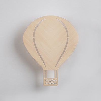 Lovely Beige Wall Light Cartoon Pattern Wooden LED Wall Lamp for Living Room Kid Room Clearhalo 'Wall Lamps & Sconces' 'Wall Lights' Lighting' 73739