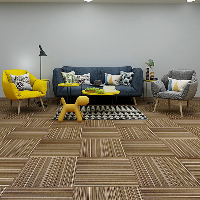 Modern Carpet Floor Tile Level Loop Glue Down Fade Resistant Carpet Tiles Clearhalo 'Carpet Tiles & Carpet Squares' 'carpet_tiles_carpet_squares' 'Flooring 'Home Improvement' 'home_improvement' 'home_improvement_carpet_tiles_carpet_squares' Walls and Ceiling' 7376031