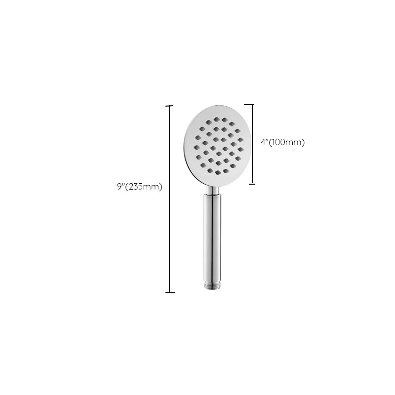 Modern Handheld Shower Head Pressurized 304 Stainless Steel Shower Head Clearhalo 'Bathroom Remodel & Bathroom Fixtures' 'Home Improvement' 'home_improvement' 'home_improvement_shower_heads' 'Shower Heads' 'shower_heads' 'Showers & Bathtubs Plumbing' 'Showers & Bathtubs' 7376183