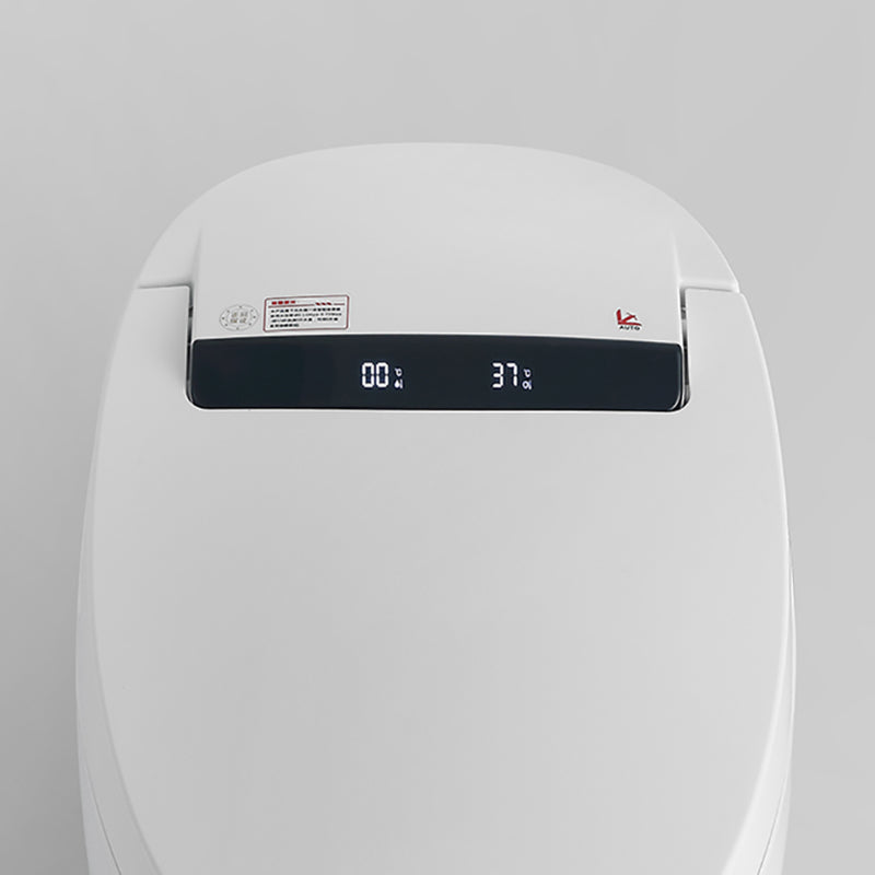 Elongated Smart Toilet Seat Bidet White Floor Standing Bidet Seat with Heated Seat Clearhalo 'Bathroom Remodel & Bathroom Fixtures' 'Bidets' 'Home Improvement' 'home_improvement' 'home_improvement_bidets' 'Toilets & Bidets' 7376632