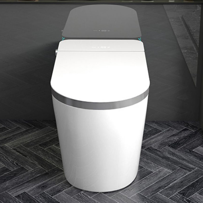 White Temperature Control Bidet Elongated Toilet Seat Bidet with Heated Seat Clearhalo 'Bathroom Remodel & Bathroom Fixtures' 'Bidets' 'Home Improvement' 'home_improvement' 'home_improvement_bidets' 'Toilets & Bidets' 7376653