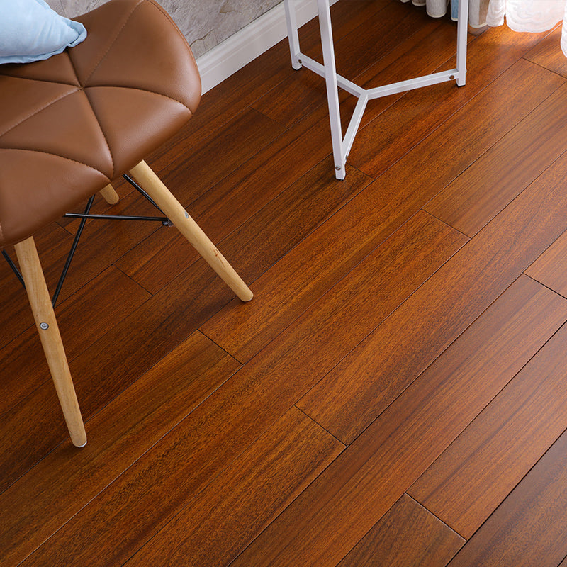 Modern Wood Flooring Tiles Click-Locking Water Resistant Side Trim Piece Dark Wood Clearhalo 'Flooring 'Hardwood Flooring' 'hardwood_flooring' 'Home Improvement' 'home_improvement' 'home_improvement_hardwood_flooring' Walls and Ceiling' 7376663