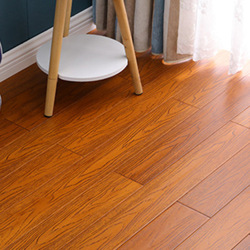 Modern Wood Flooring Tiles Click-Locking Water Resistant Side Trim Piece Teak Clearhalo 'Flooring 'Hardwood Flooring' 'hardwood_flooring' 'Home Improvement' 'home_improvement' 'home_improvement_hardwood_flooring' Walls and Ceiling' 7376669