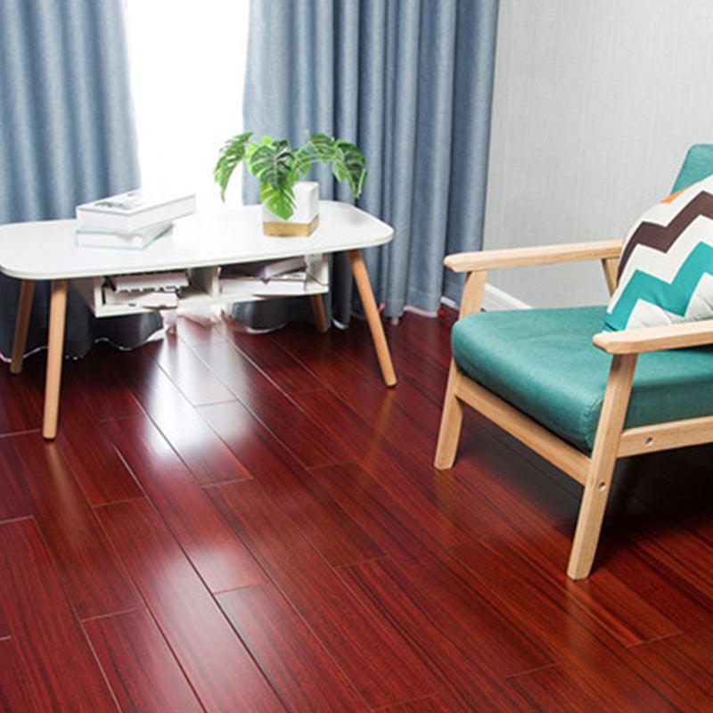 Modern Wood Flooring Tiles Click-Locking Water Resistant Side Trim Piece Rosewood Clearhalo 'Flooring 'Hardwood Flooring' 'hardwood_flooring' 'Home Improvement' 'home_improvement' 'home_improvement_hardwood_flooring' Walls and Ceiling' 7376681