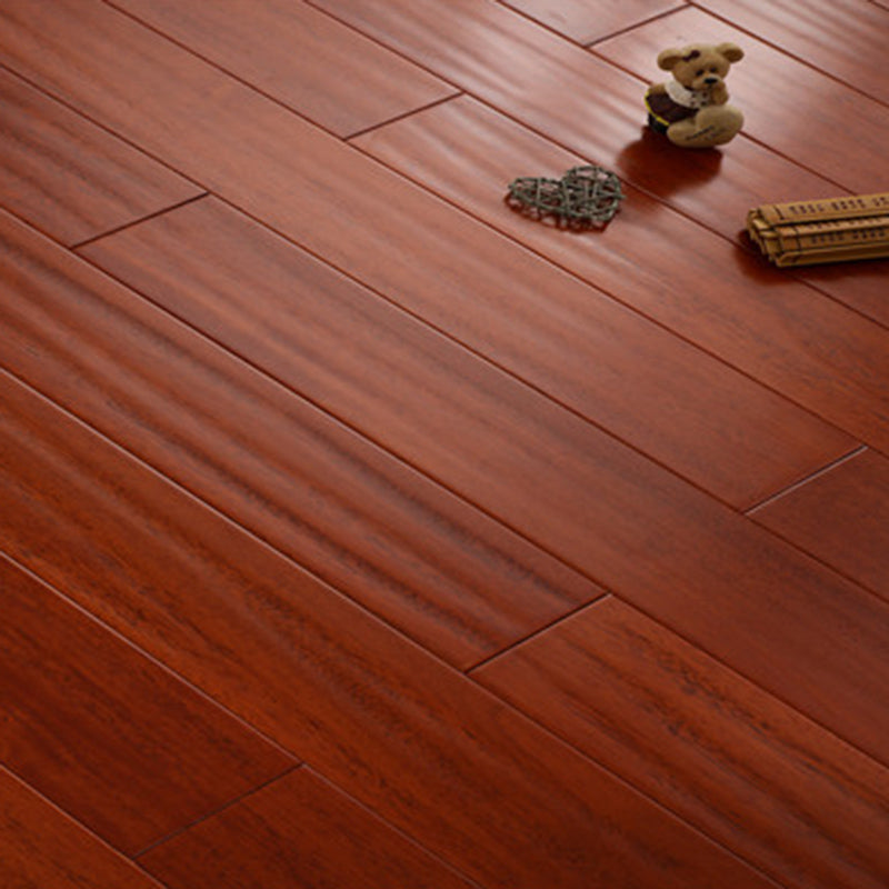 Modern Wood Flooring Tiles Click-Locking Water Resistant Side Trim Piece Dark Brown Clearhalo 'Flooring 'Hardwood Flooring' 'hardwood_flooring' 'Home Improvement' 'home_improvement' 'home_improvement_hardwood_flooring' Walls and Ceiling' 7376685