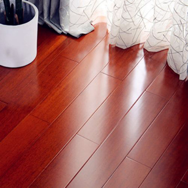 Modern Wood Flooring Tiles Click-Locking Water Resistant Side Trim Piece Red Brown Clearhalo 'Flooring 'Hardwood Flooring' 'hardwood_flooring' 'Home Improvement' 'home_improvement' 'home_improvement_hardwood_flooring' Walls and Ceiling' 7376687