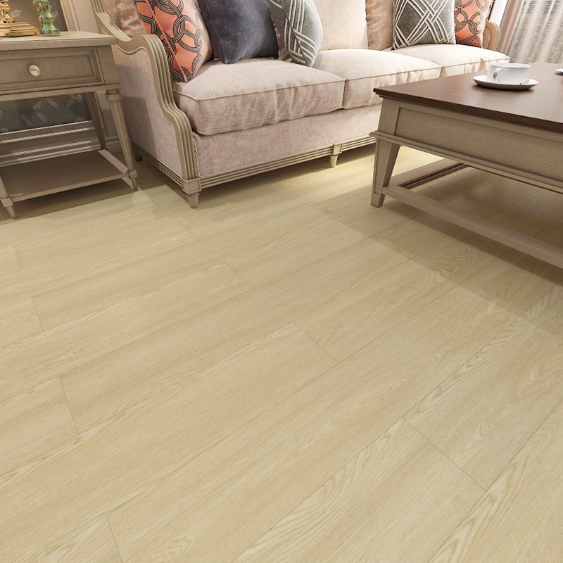 Laminate Flooring Wooden Click-clock Scratch Resistant Laminate Flooring Beige Clearhalo 'Flooring 'Home Improvement' 'home_improvement' 'home_improvement_laminate_flooring' 'Laminate Flooring' 'laminate_flooring' Walls and Ceiling' 7377723