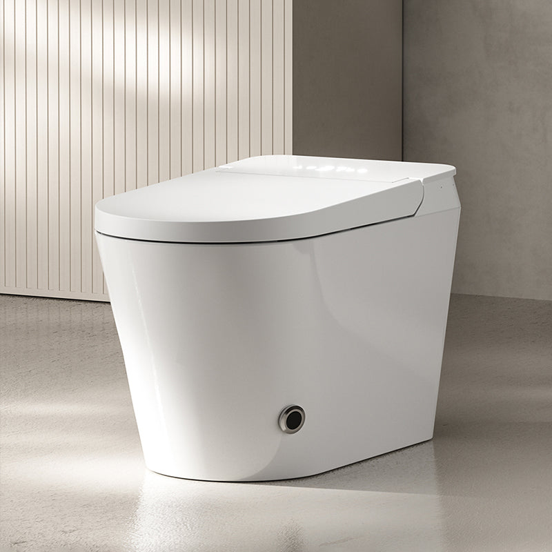 Contemporary Elongated Toilet Seat Bidet White Heated Seat Bidet Seat Clearhalo 'Bathroom Remodel & Bathroom Fixtures' 'Bidets' 'Home Improvement' 'home_improvement' 'home_improvement_bidets' 'Toilets & Bidets' 7381039