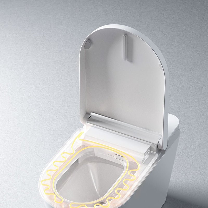 Contemporary Elongated Toilet Seat Bidet White Heated Seat Bidet Seat Clearhalo 'Bathroom Remodel & Bathroom Fixtures' 'Bidets' 'Home Improvement' 'home_improvement' 'home_improvement_bidets' 'Toilets & Bidets' 7381040