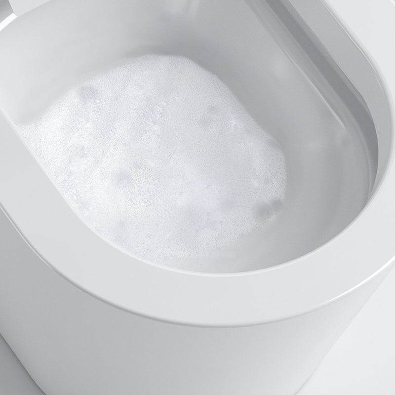 Contemporary Elongated Toilet Seat Bidet White Heated Seat Bidet Seat Clearhalo 'Bathroom Remodel & Bathroom Fixtures' 'Bidets' 'Home Improvement' 'home_improvement' 'home_improvement_bidets' 'Toilets & Bidets' 7381043