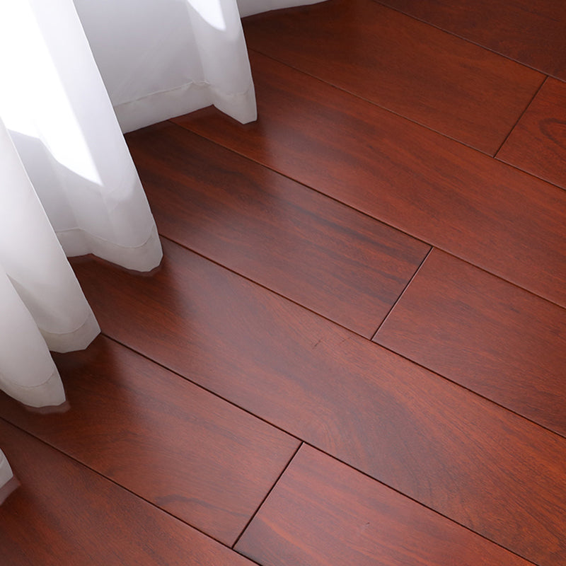 Modern Wood Floor Tile Click-Locking Water Resistant Plank Flooring Red Brown Clearhalo 'Flooring 'Hardwood Flooring' 'hardwood_flooring' 'Home Improvement' 'home_improvement' 'home_improvement_hardwood_flooring' Walls and Ceiling' 7381132