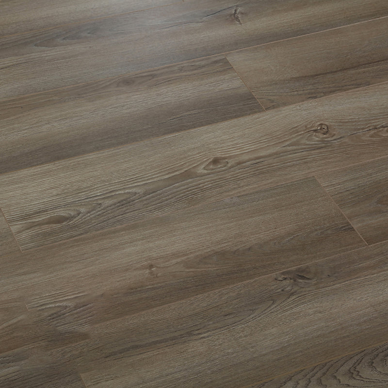 Laminate Flooring Wooden Click-clock Scratch Resistant Indoor Laminate Flooring Brown Grey Clearhalo 'Flooring 'Home Improvement' 'home_improvement' 'home_improvement_laminate_flooring' 'Laminate Flooring' 'laminate_flooring' Walls and Ceiling' 7382149