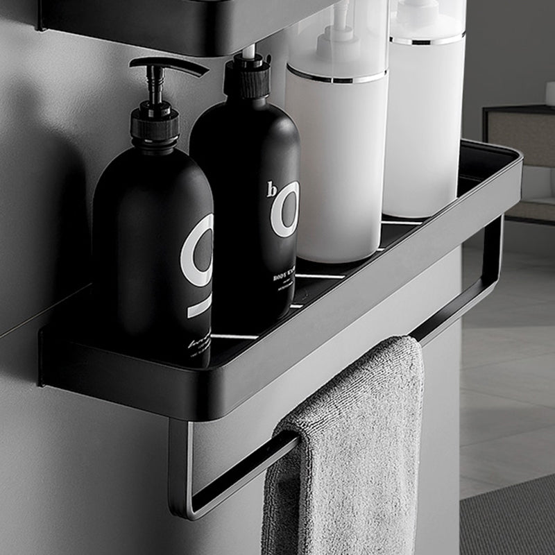 Aluminum Black Bathroom Storage Shelf Shower Rack Black Modern Fixture   Accesorios para baño modernos, Estantes de baño, Adornos para baños