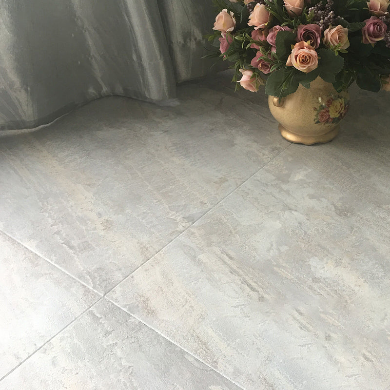 Water-resistant Plastic Floor Rectangular Fabric Look Square Edge Floor Tile Gray-White Clearhalo 'Flooring 'Home Improvement' 'home_improvement' 'home_improvement_vinyl_flooring' 'Vinyl Flooring' 'vinyl_flooring' Walls and Ceiling' 7383511