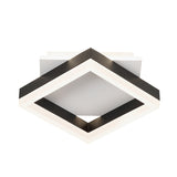 Black and White Square Ceiling Lighting Contemporary Acrylic LED Flush Mount for Bedroom in Warm/White Light Clearhalo 'Ceiling Lights' 'Close To Ceiling Lights' 'Close to ceiling' 'Flush mount' Lighting' 738410