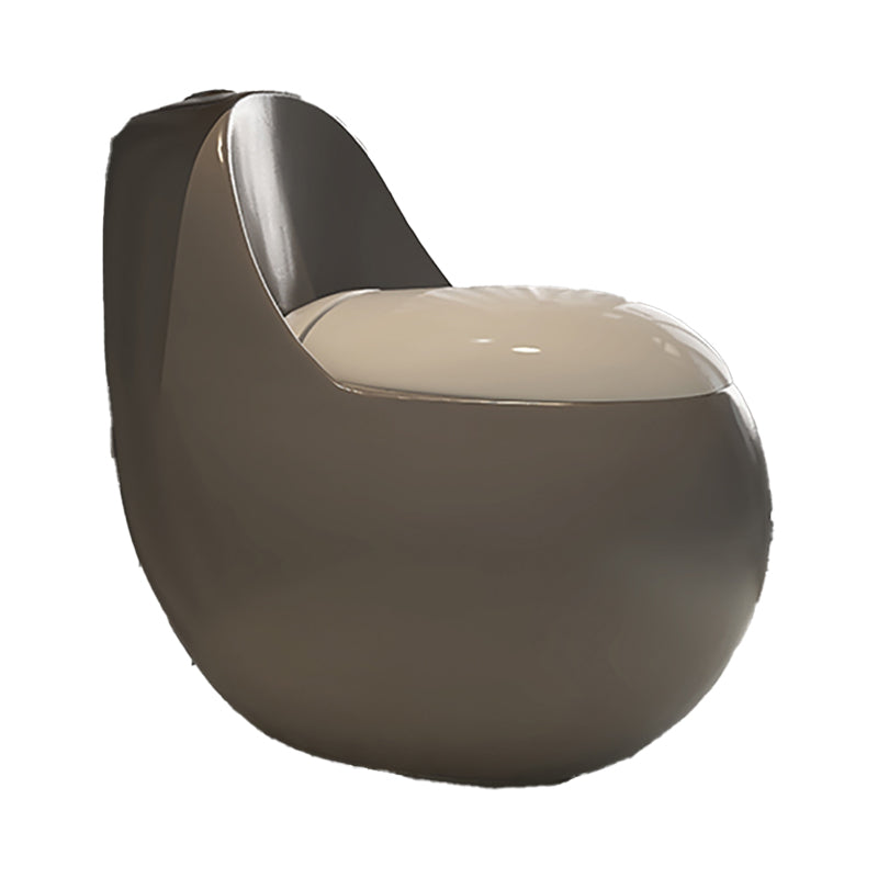 Gray & White Ceramic Toilet Seat Bidet Round 26.4" H Bidet Seat Clearhalo 'Bathroom Remodel & Bathroom Fixtures' 'Bidets' 'Home Improvement' 'home_improvement' 'home_improvement_bidets' 'Toilets & Bidets' 7385628