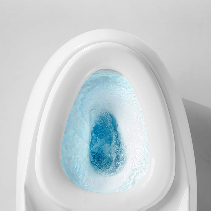 Gray & White Ceramic Toilet Seat Bidet Round 26.4" H Bidet Seat Clearhalo 'Bathroom Remodel & Bathroom Fixtures' 'Bidets' 'Home Improvement' 'home_improvement' 'home_improvement_bidets' 'Toilets & Bidets' 7385629