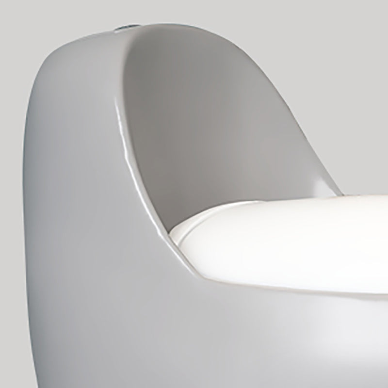 Gray & White Ceramic Toilet Seat Bidet Round 26.4" H Bidet Seat Clearhalo 'Bathroom Remodel & Bathroom Fixtures' 'Bidets' 'Home Improvement' 'home_improvement' 'home_improvement_bidets' 'Toilets & Bidets' 7385630