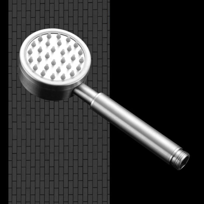 Handheld Shower Head Pressurized 304 Stainless Steel Shower Head Silver Hand Shower Hose not included Clearhalo 'Bathroom Remodel & Bathroom Fixtures' 'Home Improvement' 'home_improvement' 'home_improvement_shower_heads' 'Shower Heads' 'shower_heads' 'Showers & Bathtubs Plumbing' 'Showers & Bathtubs' 7385659