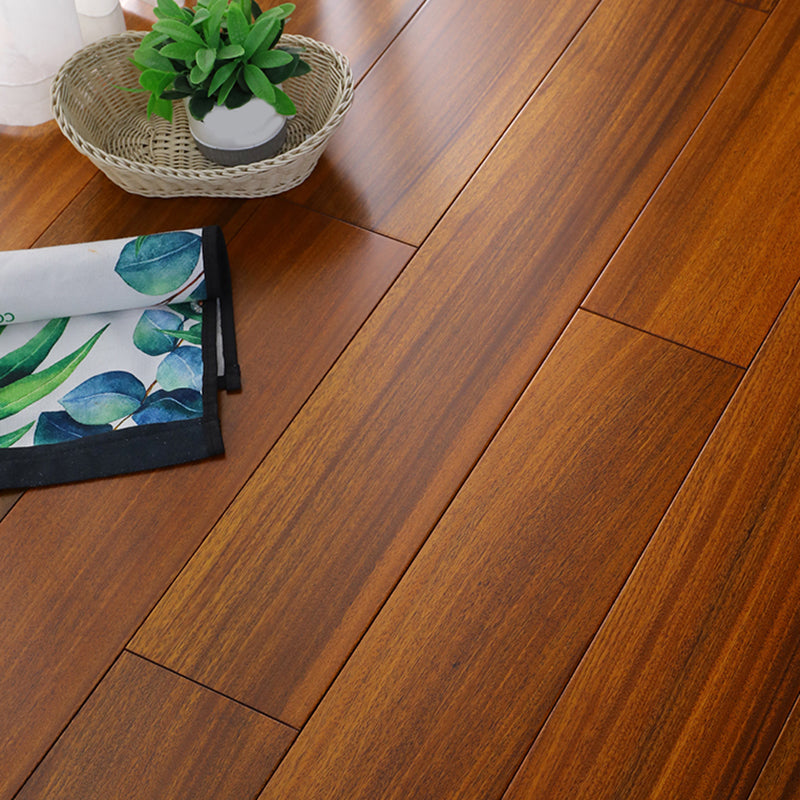 Contemporary Wood Floor Planks Water Resistant Click Lock Plank Flooring Brown Yellow Clearhalo 'Flooring 'Hardwood Flooring' 'hardwood_flooring' 'Home Improvement' 'home_improvement' 'home_improvement_hardwood_flooring' Walls and Ceiling' 7385683