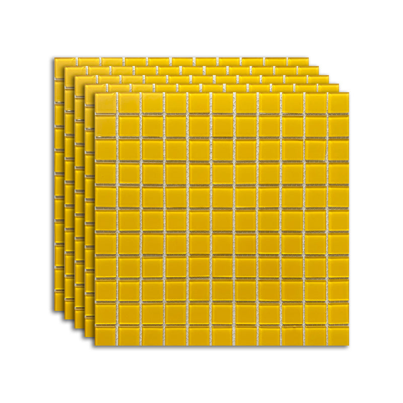 Brick Look Wall & Floor Tile Glass Wall & Floor Tile for Indoor and Outdoor Yellow 11 Pieces Clearhalo 'Floor Tiles & Wall Tiles' 'floor_tiles_wall_tiles' 'Flooring 'Home Improvement' 'home_improvement' 'home_improvement_floor_tiles_wall_tiles' Walls and Ceiling' 7387901