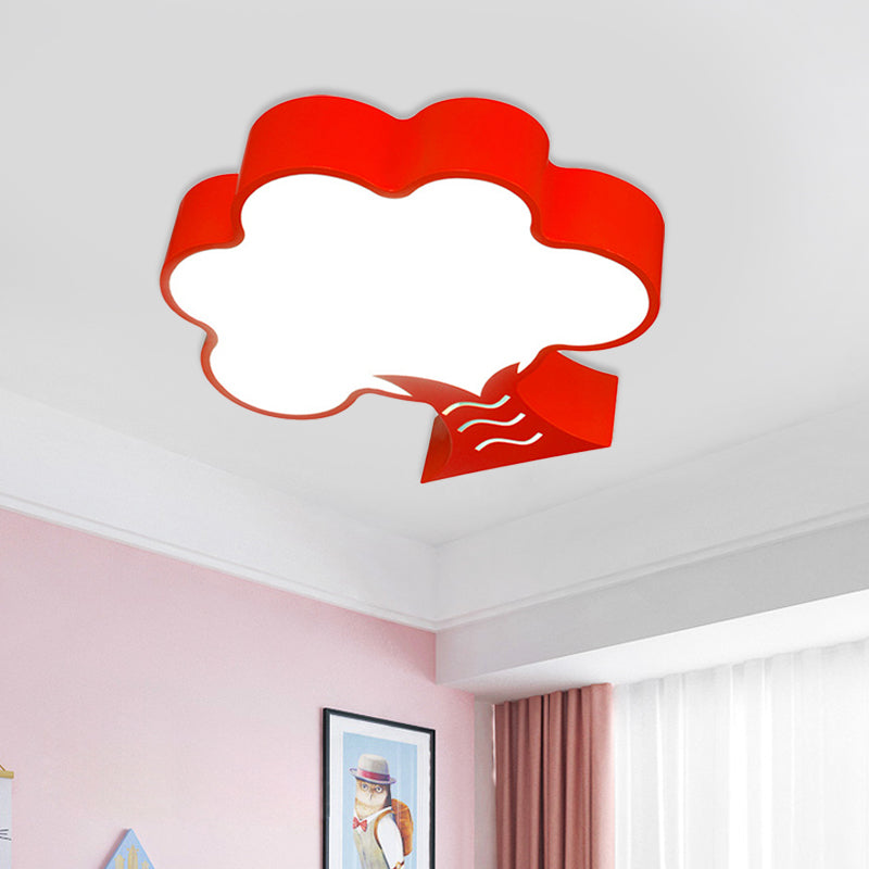 Tree Flushmount Ceiling Fixture Kids Style Acrylic Yellow/Red/Blue LED Flush Light for Nursery Clearhalo 'Ceiling Lights' 'Close To Ceiling Lights' 'Close to ceiling' 'Flush mount' Lighting' 738793