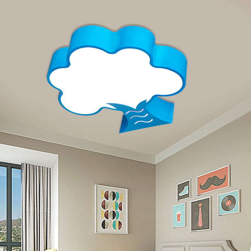 Tree Flushmount Ceiling Fixture Kids Style Acrylic Yellow/Red/Blue LED Flush Light for Nursery Clearhalo 'Ceiling Lights' 'Close To Ceiling Lights' 'Close to ceiling' 'Flush mount' Lighting' 738797