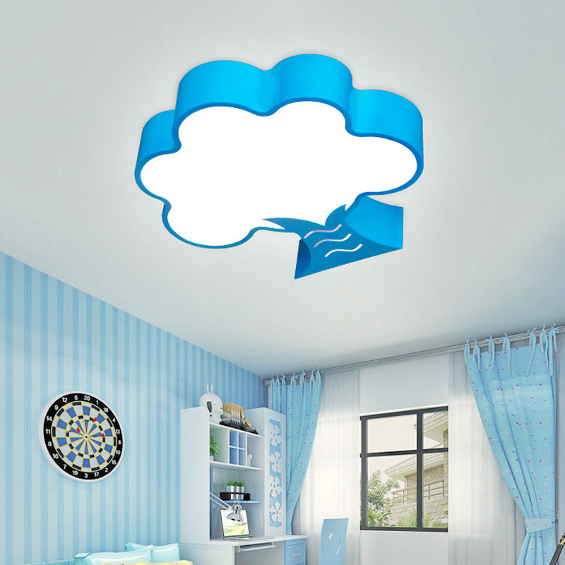 Tree Flushmount Ceiling Fixture Kids Style Acrylic Yellow/Red/Blue LED Flush Light for Nursery Clearhalo 'Ceiling Lights' 'Close To Ceiling Lights' 'Close to ceiling' 'Flush mount' Lighting' 738798