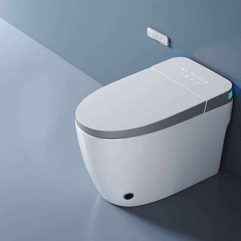 Elongated All-in-One Bidet White Ceramic Smart Toilet Bidet with Heated Seat Clearhalo 'Bathroom Remodel & Bathroom Fixtures' 'Bidets' 'Home Improvement' 'home_improvement' 'home_improvement_bidets' 'Toilets & Bidets' 7389912