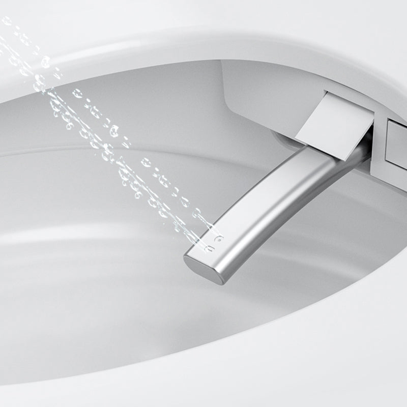 Elongated All-in-One Bidet White Ceramic Smart Toilet Bidet with Heated Seat Clearhalo 'Bathroom Remodel & Bathroom Fixtures' 'Bidets' 'Home Improvement' 'home_improvement' 'home_improvement_bidets' 'Toilets & Bidets' 7389920