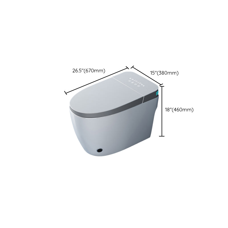 Elongated All-in-One Bidet White Ceramic Smart Toilet Bidet with Heated Seat Clearhalo 'Bathroom Remodel & Bathroom Fixtures' 'Bidets' 'Home Improvement' 'home_improvement' 'home_improvement_bidets' 'Toilets & Bidets' 7389924