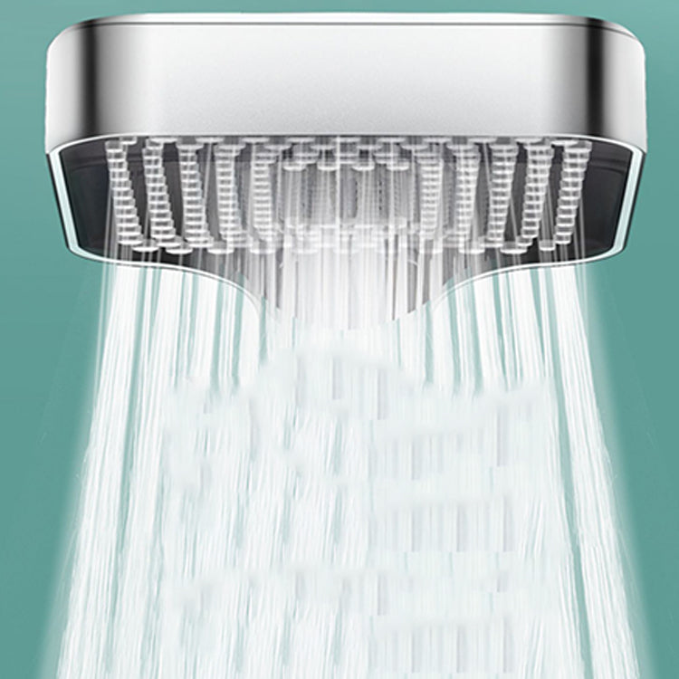 Modern Rectangular Hand Shower Self-Cleaning Wall-Mount Hand Shower Clearhalo 'Bathroom Remodel & Bathroom Fixtures' 'Home Improvement' 'home_improvement' 'home_improvement_shower_heads' 'Shower Heads' 'shower_heads' 'Showers & Bathtubs Plumbing' 'Showers & Bathtubs' 7390022