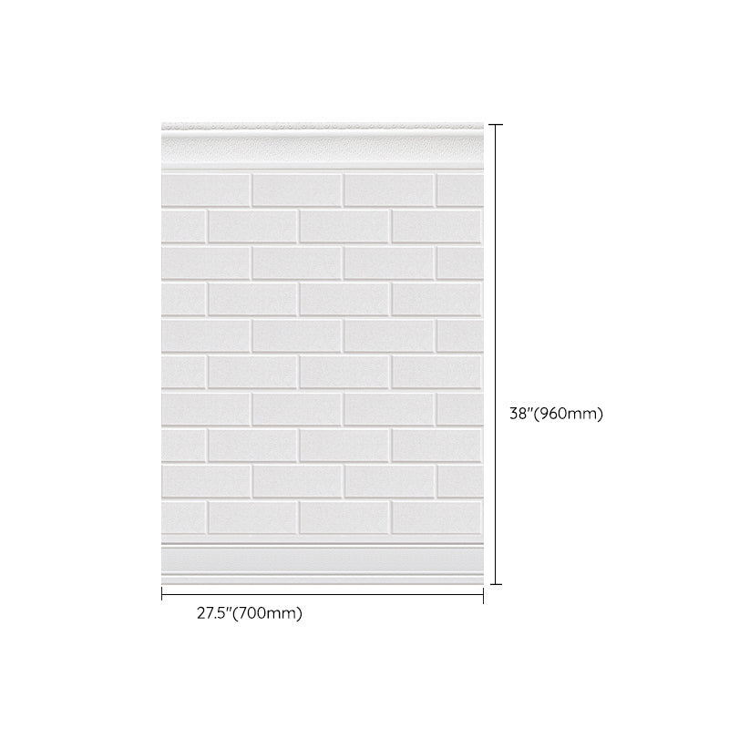 Plastic Backsplash Panels Peel and Stick Wainscoting with Waterproof Clearhalo 'Flooring 'Home Improvement' 'home_improvement' 'home_improvement_wall_paneling' 'Wall Paneling' 'wall_paneling' 'Walls & Ceilings' Walls and Ceiling' 7391959