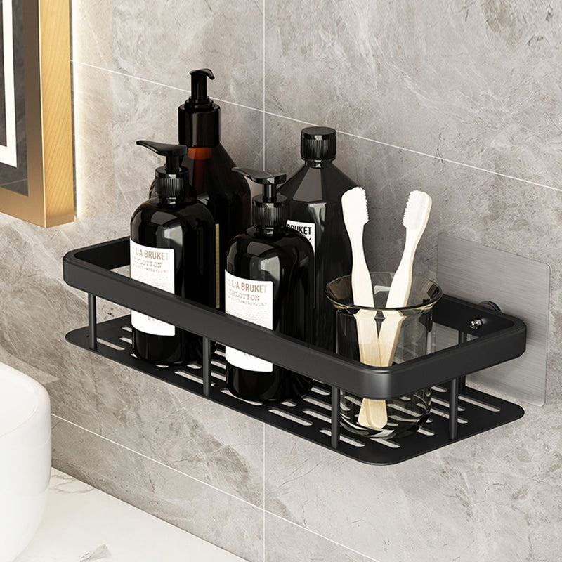 Shower Caddy Shelf Accessories Modern Matte Black Bathroom