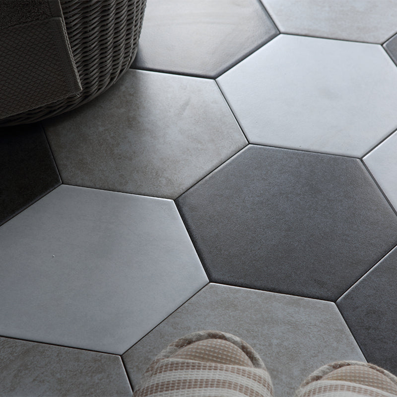 Modern Style Waterproof Floor Tile Straight Edge Hexagon Floor Tile Clearhalo 'Floor Tiles & Wall Tiles' 'floor_tiles_wall_tiles' 'Flooring 'Home Improvement' 'home_improvement' 'home_improvement_floor_tiles_wall_tiles' Walls and Ceiling' 7392500