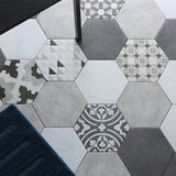 Modern Style Waterproof Floor Tile Straight Edge Hexagon Floor Tile Clearhalo 'Floor Tiles & Wall Tiles' 'floor_tiles_wall_tiles' 'Flooring 'Home Improvement' 'home_improvement' 'home_improvement_floor_tiles_wall_tiles' Walls and Ceiling' 7392504