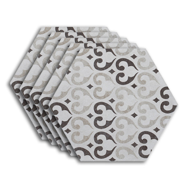 Modern Style Waterproof Floor Tile Straight Edge Hexagon Floor Tile Heather Gray Clearhalo 'Floor Tiles & Wall Tiles' 'floor_tiles_wall_tiles' 'Flooring 'Home Improvement' 'home_improvement' 'home_improvement_floor_tiles_wall_tiles' Walls and Ceiling' 7392505