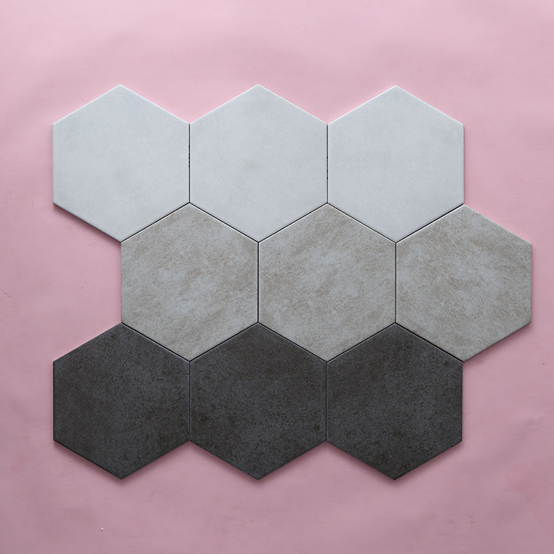 Modern Style Waterproof Floor Tile Straight Edge Hexagon Floor Tile Clearhalo 'Floor Tiles & Wall Tiles' 'floor_tiles_wall_tiles' 'Flooring 'Home Improvement' 'home_improvement' 'home_improvement_floor_tiles_wall_tiles' Walls and Ceiling' 7392506