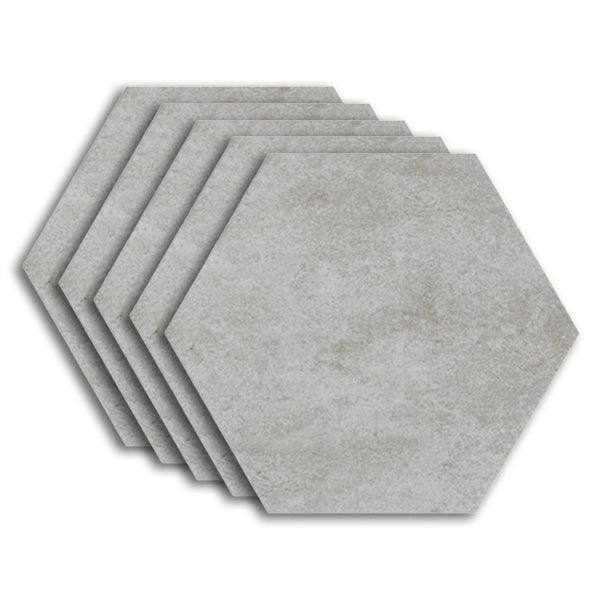Modern Style Waterproof Floor Tile Straight Edge Hexagon Floor Tile Grey Clearhalo 'Floor Tiles & Wall Tiles' 'floor_tiles_wall_tiles' 'Flooring 'Home Improvement' 'home_improvement' 'home_improvement_floor_tiles_wall_tiles' Walls and Ceiling' 7392515