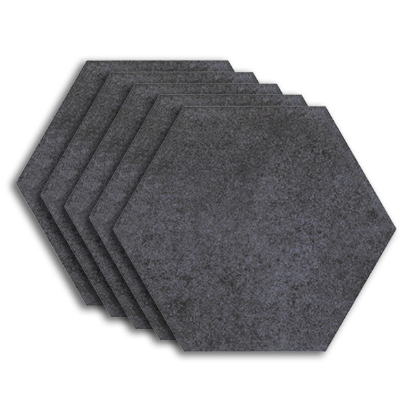 Modern Style Waterproof Floor Tile Straight Edge Hexagon Floor Tile Dark Gray Clearhalo 'Floor Tiles & Wall Tiles' 'floor_tiles_wall_tiles' 'Flooring 'Home Improvement' 'home_improvement' 'home_improvement_floor_tiles_wall_tiles' Walls and Ceiling' 7392516