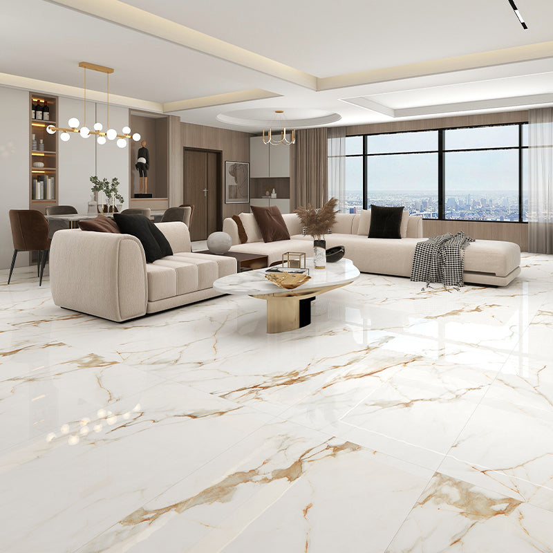 Modern Floor and Wall Tile Rectangular Gold Singular Tile for Living Room Clearhalo 'Floor Tiles & Wall Tiles' 'floor_tiles_wall_tiles' 'Flooring 'Home Improvement' 'home_improvement' 'home_improvement_floor_tiles_wall_tiles' Walls and Ceiling' 7392523