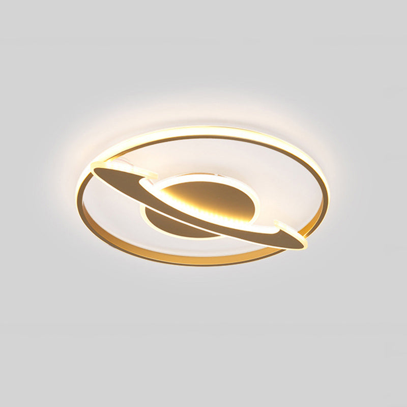 Nordic Mountain/Starfish Acrylic Flush Light LED Flush Mount Recessed Lighting in Golden for Bedroom Gold Universe Clearhalo 'Ceiling Lights' 'Close To Ceiling Lights' 'Close to ceiling' 'Flush mount' Lighting' 739370