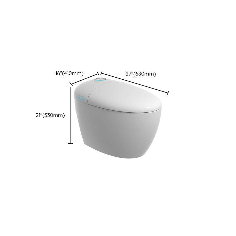 Round Antimicrobial Toilet Seat Bidet Ceramic White Vitreous China Bidets Clearhalo 'Bathroom Remodel & Bathroom Fixtures' 'Bidets' 'Home Improvement' 'home_improvement' 'home_improvement_bidets' 'Toilets & Bidets' 7393917