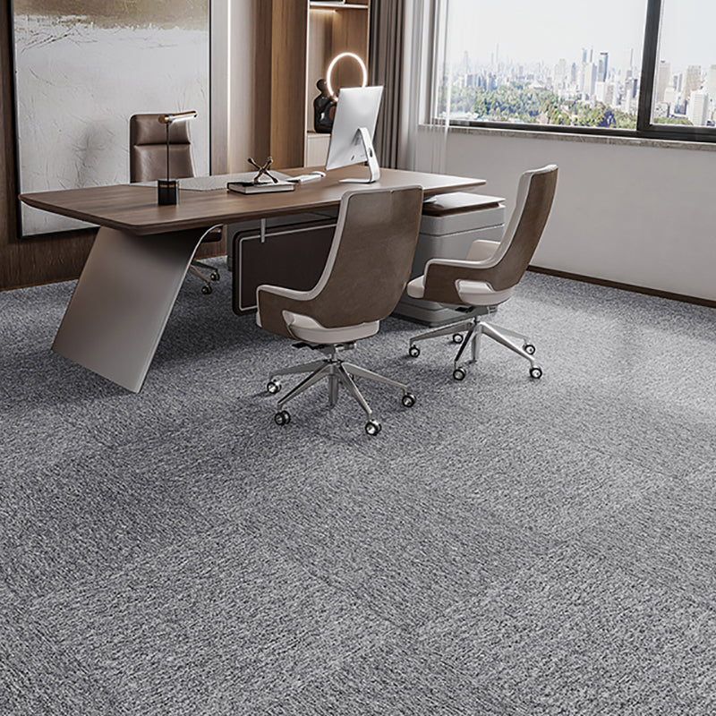 Indoor Carpet Tile Level Loop Non-Skid Carpet Tiles with Waterproof Light Gray 40-Piece Set Clearhalo 'Carpet Tiles & Carpet Squares' 'carpet_tiles_carpet_squares' 'Flooring 'Home Improvement' 'home_improvement' 'home_improvement_carpet_tiles_carpet_squares' Walls and Ceiling' 7394088