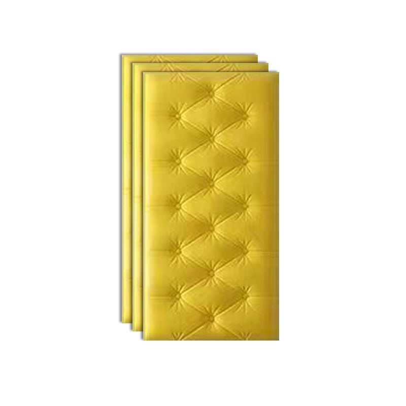 Plastic Backsplash Panels Peel and Stick Waterproof Backsplash Panels Yellow 3-Piece Set Clearhalo 'Flooring 'Home Improvement' 'home_improvement' 'home_improvement_wall_paneling' 'Wall Paneling' 'wall_paneling' 'Walls & Ceilings' Walls and Ceiling' 7396941