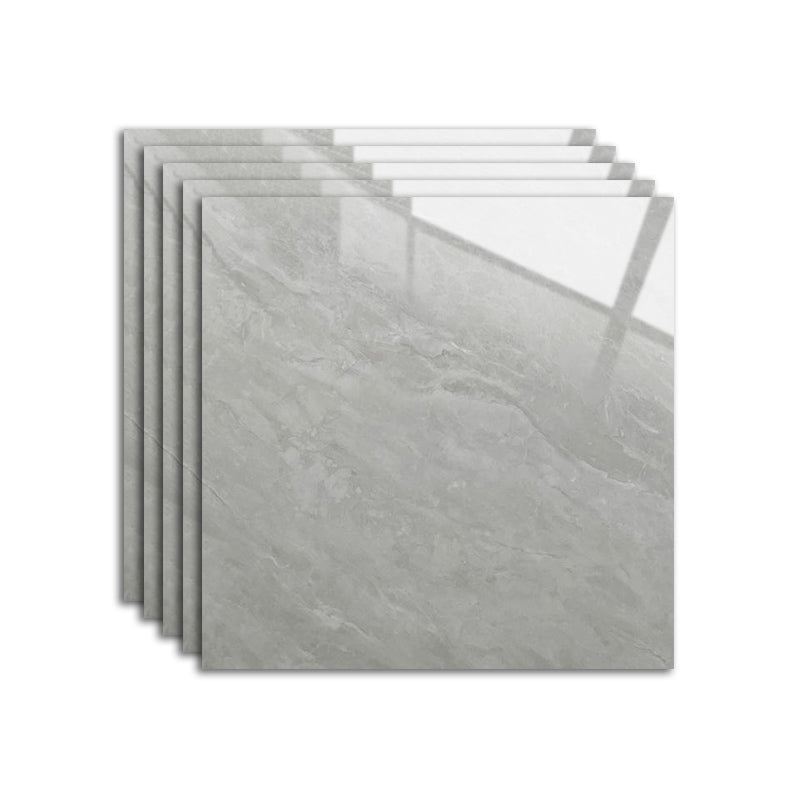 Grey Tone Marbling Singular Tile Polished Non-slip Floor Tile Brown Grey Clearhalo 'Floor Tiles & Wall Tiles' 'floor_tiles_wall_tiles' 'Flooring 'Home Improvement' 'home_improvement' 'home_improvement_floor_tiles_wall_tiles' Walls and Ceiling' 7397473