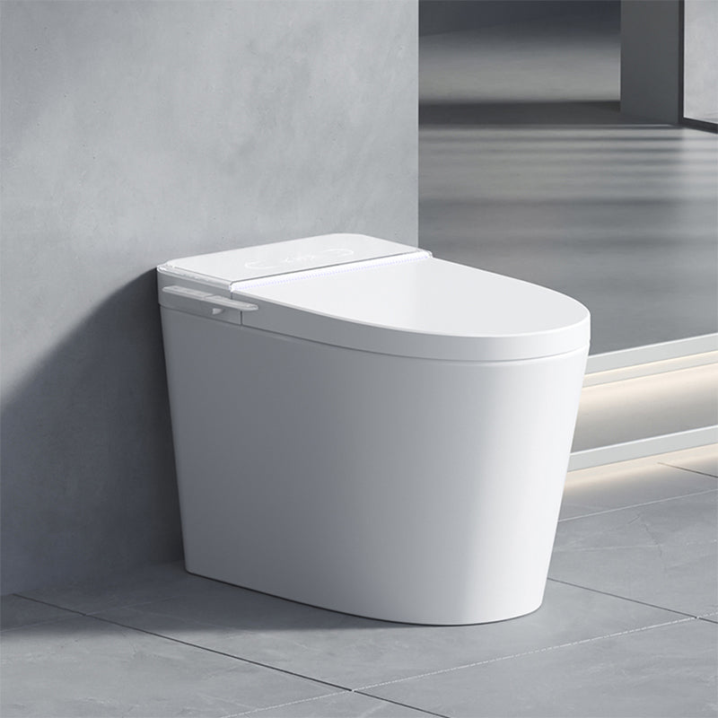 White Smart Toilet Elongated Bidet Seat with Unlimited Warm Water Clearhalo 'Bathroom Remodel & Bathroom Fixtures' 'Bidets' 'Home Improvement' 'home_improvement' 'home_improvement_bidets' 'Toilets & Bidets' 7398476